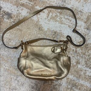 Michael Kors Champagne Gold Leather Purse